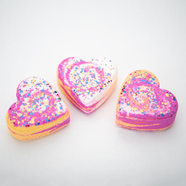 Enchanting Heart Bath Bomb Trio