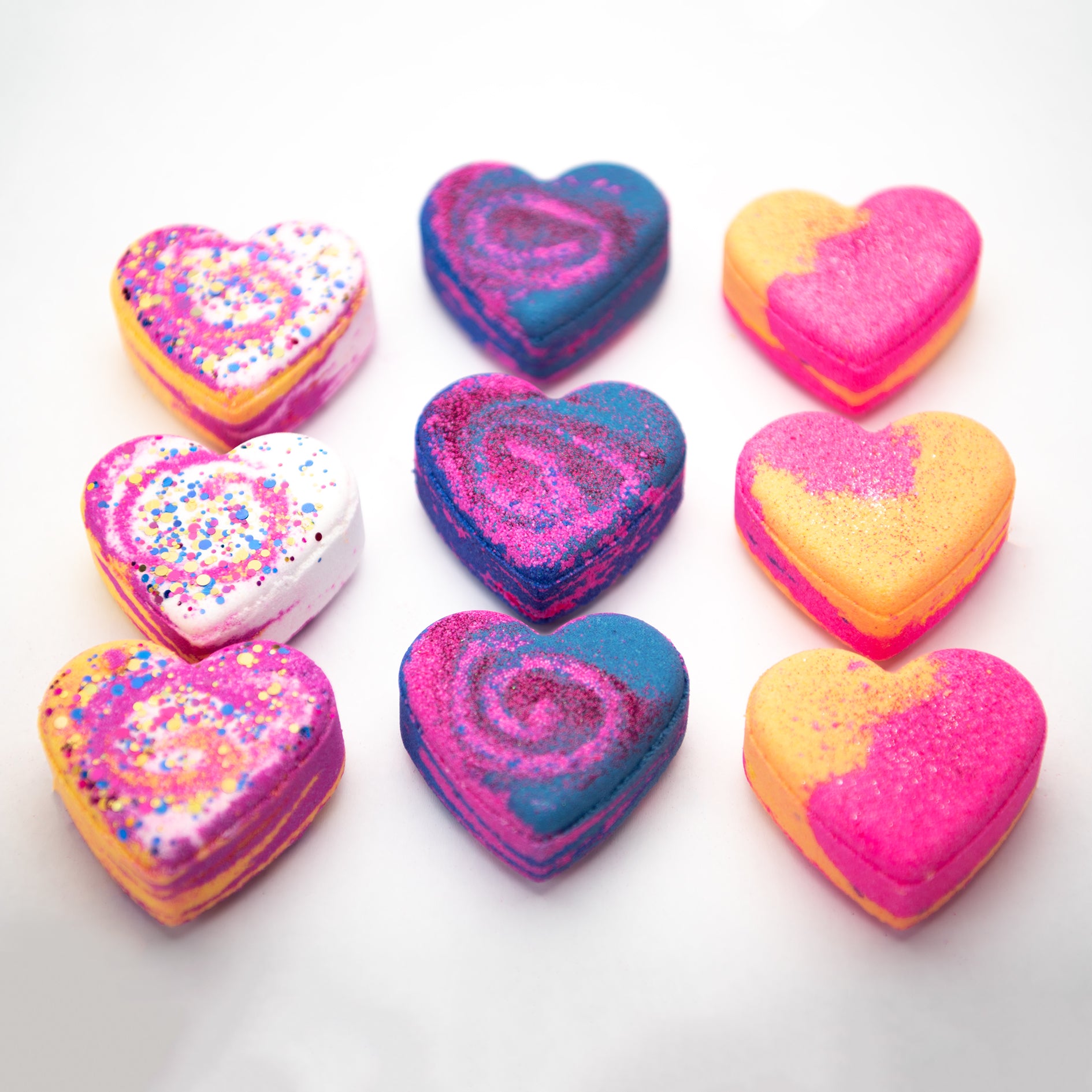 Enchanting Heart Bath Bomb Trio